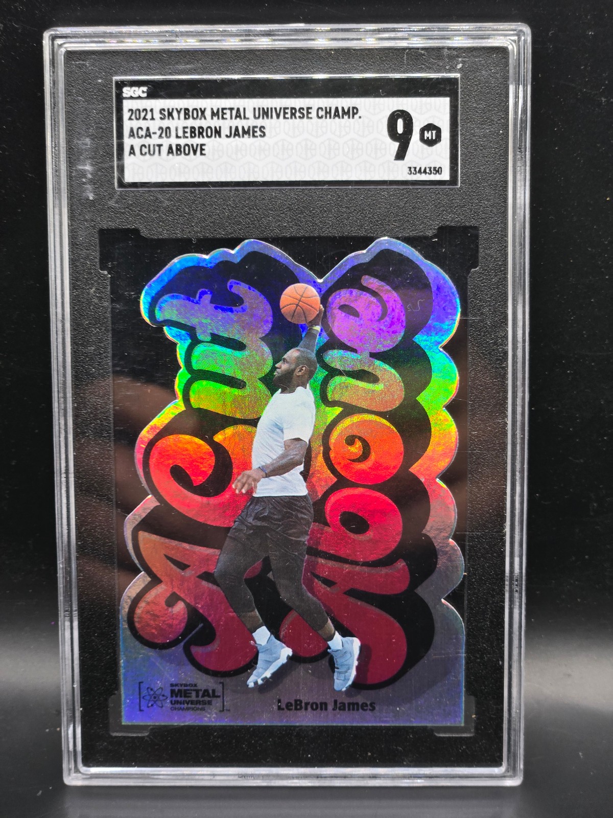 Lebron james skybox metal universe a cut above SGC 9