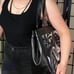 Epiphany Large Bag | Lowbrow Tattoo Sugar Skull Art Black and White Purse
