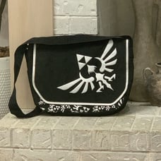 Nintendo Zelda Shoulder case Black, Black, Shoulder Bag