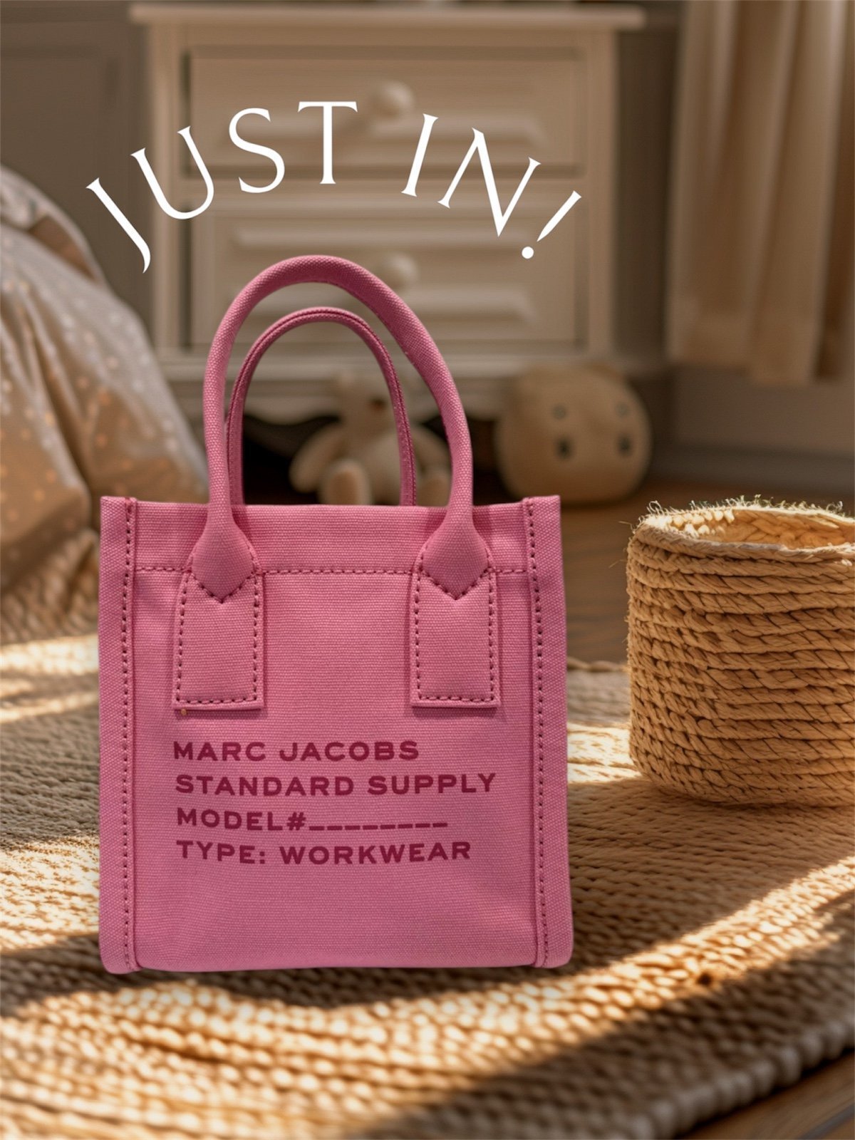 Marc JACOBS mini pink tote bag NWT
