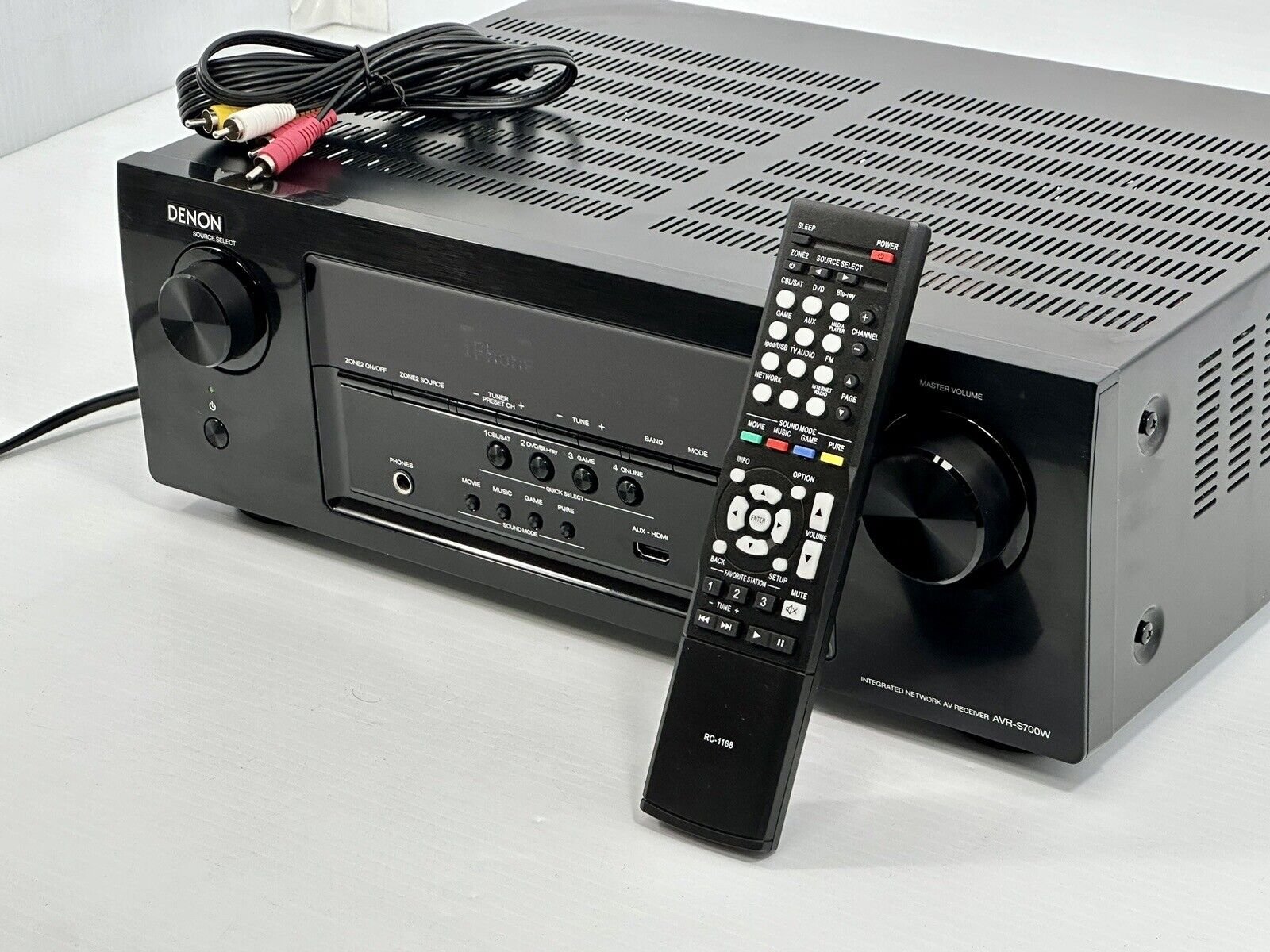 Denon AV7.2 Ch Receiver AVR-S700W Wi-Fi Bluetooth streaming 4K Spotify €Tested