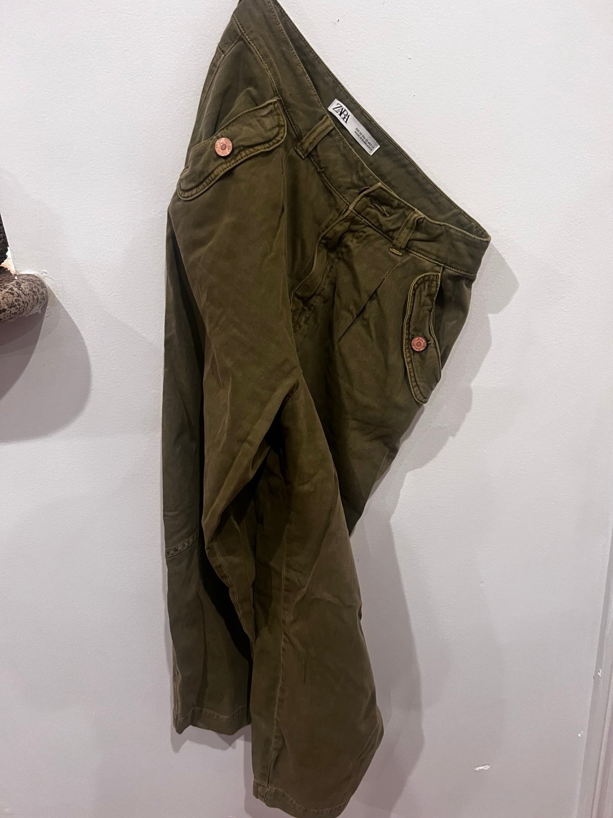 Zara denim cargo pants
