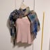 PREPPY PLAID Oversize Scarf Shawl Wrap with Fringe Knit Soft 24 x 68 inches