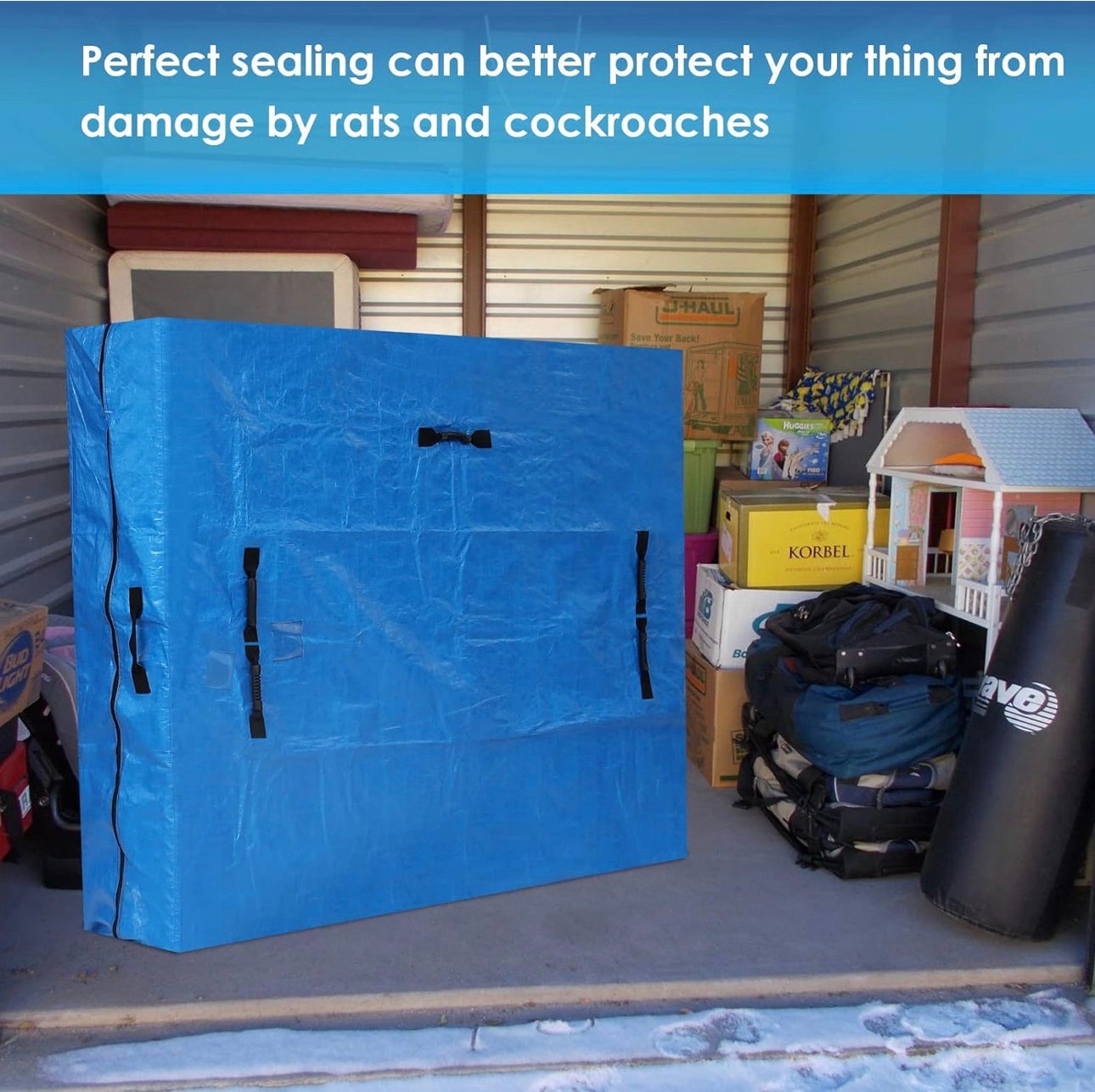 Mattress Bag for Moving and Storage Reusable Extra Thick Mattress Protector with
