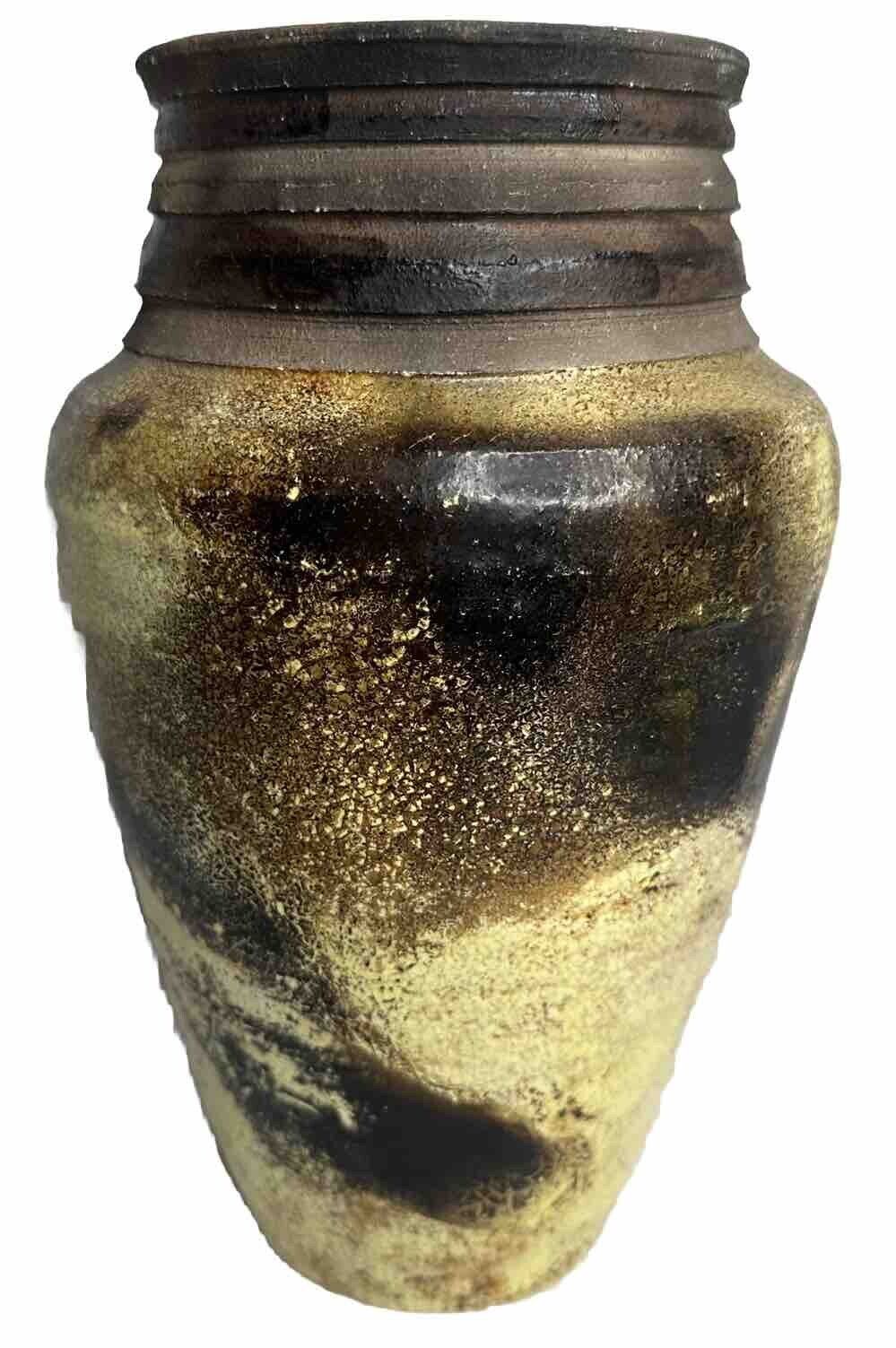 Vintage Studio Art Vase MCM Stoneware Boho Pottery Vessel