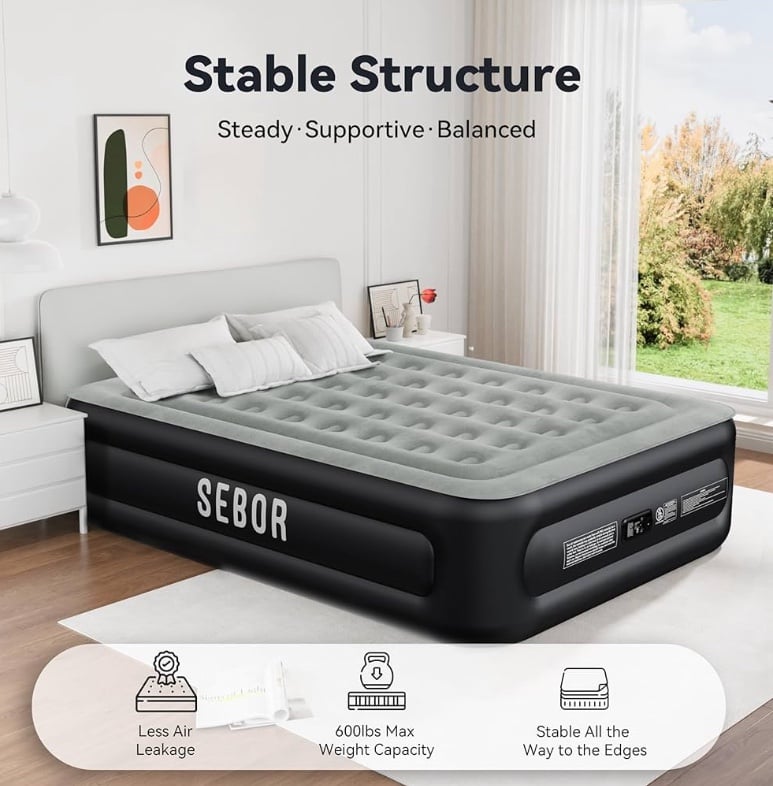 Air Mattress Queen with Built-in Pump 18