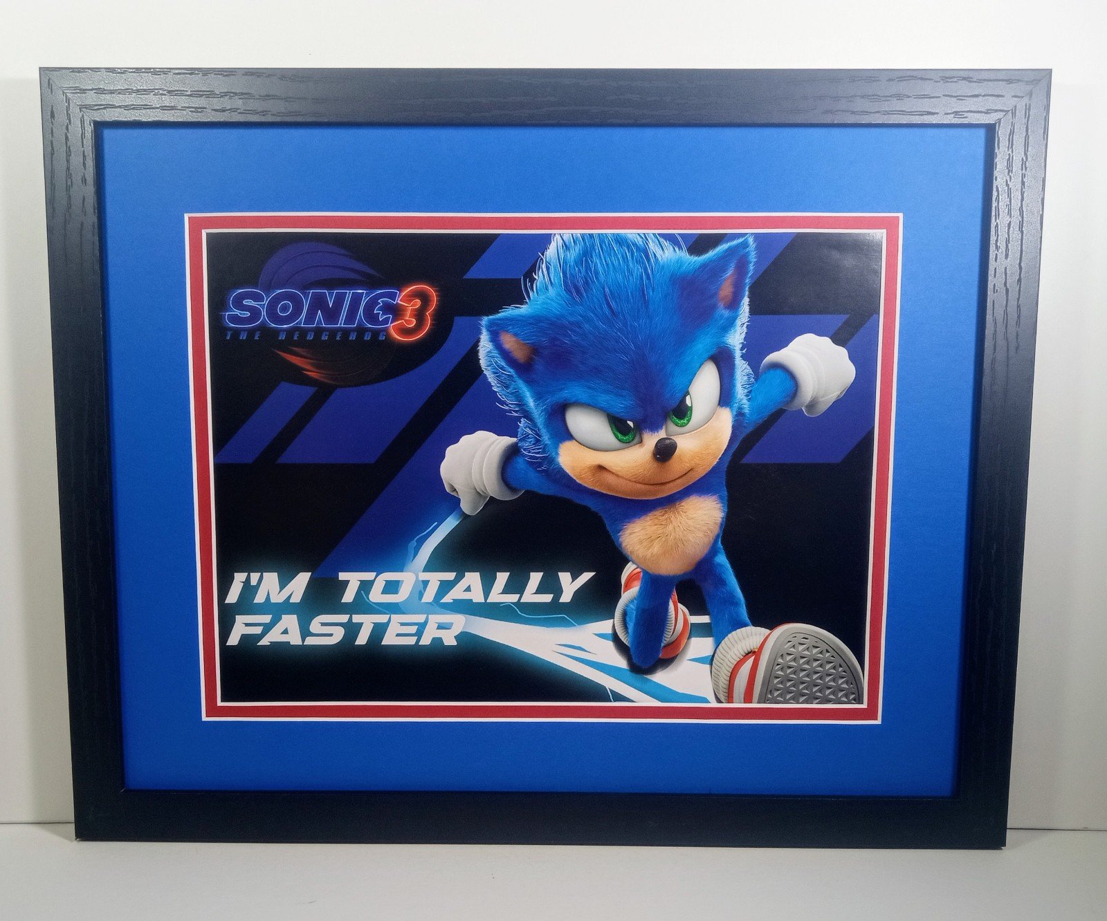 Sonic Display Framed Sonic The Hedgehog 3 Photo Poster Plaque Sega