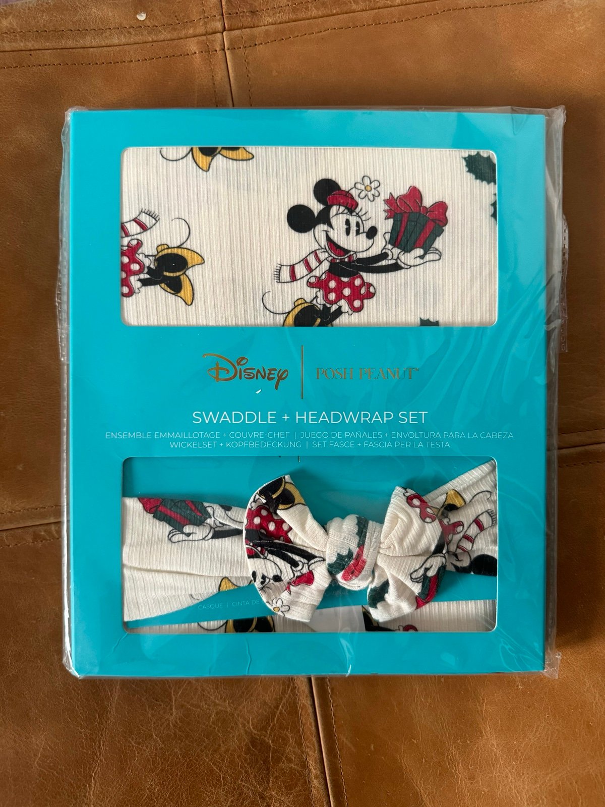 Posh peanut Christmas Minnie swaddle