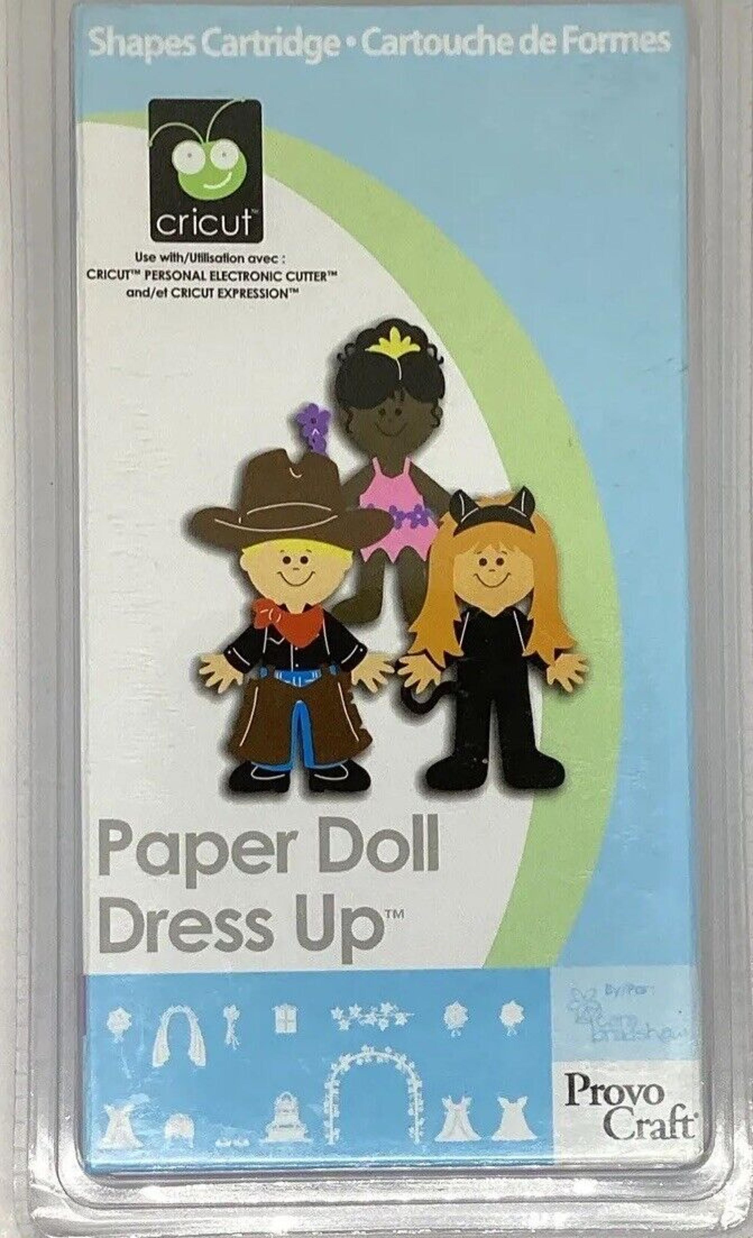 Cricut Paper Doll Dress Up Shapes Cartridge 29-0412 NEW SEALED 2007 Craft DIY