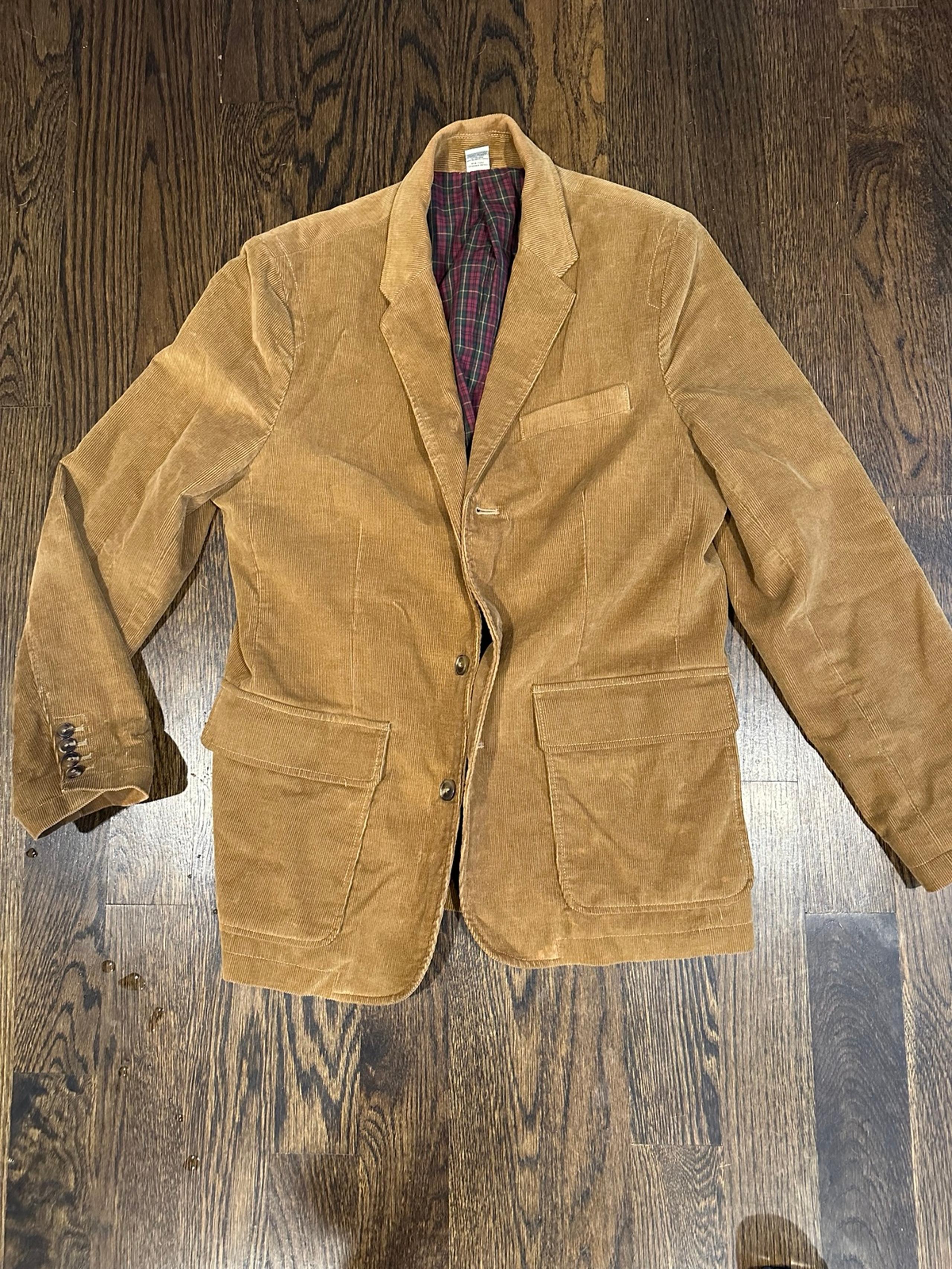 Vintage LL Bean Blazer Mens Size 40 Regular Brown Corduroy Jacket Blazer Fall