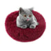 Wine Red Pet Bed Dog (16 in) Diameter
