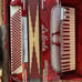 Rare Vintage Red La Scala Concerto Accordion W/case Made In Italy