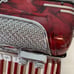 Rare Vintage Red La Scala Concerto Accordion W/case Made In Italy