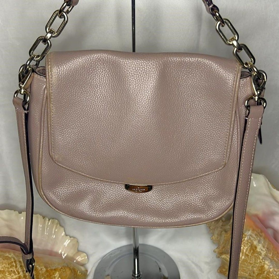 Kate Spade Alecia Mulberry Street Porcini Satchel - GUC