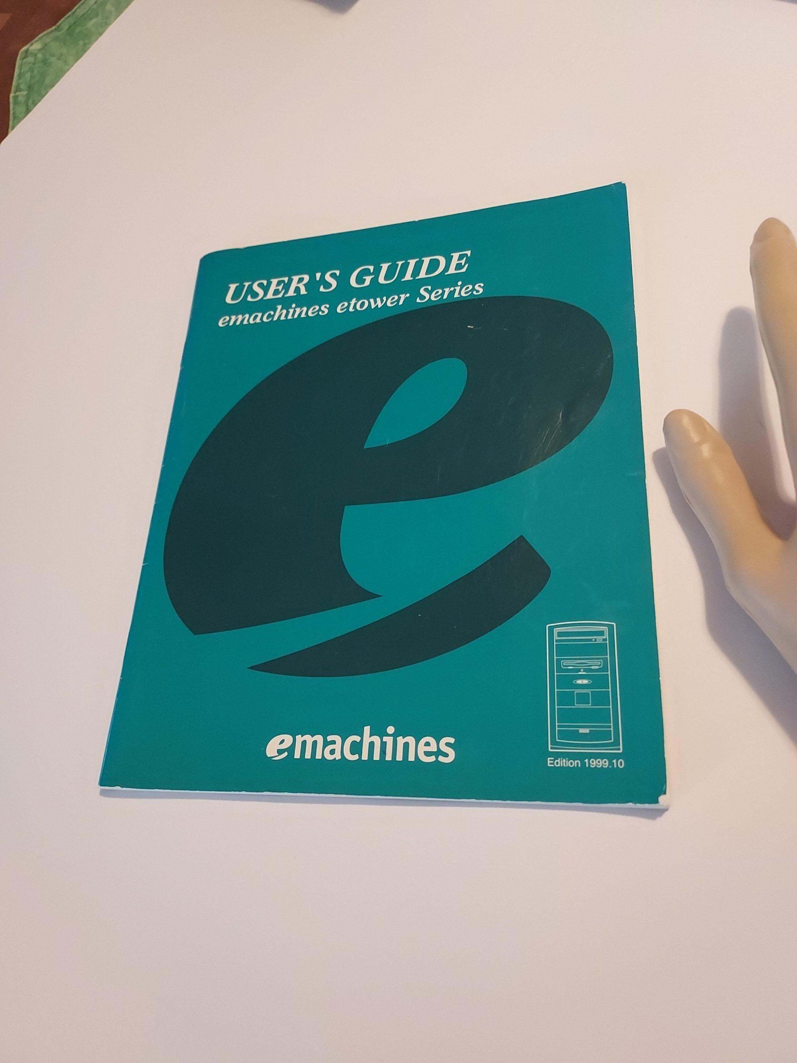 Emachines Etower Series User's Guide 1998/1999.10 Edition - VG