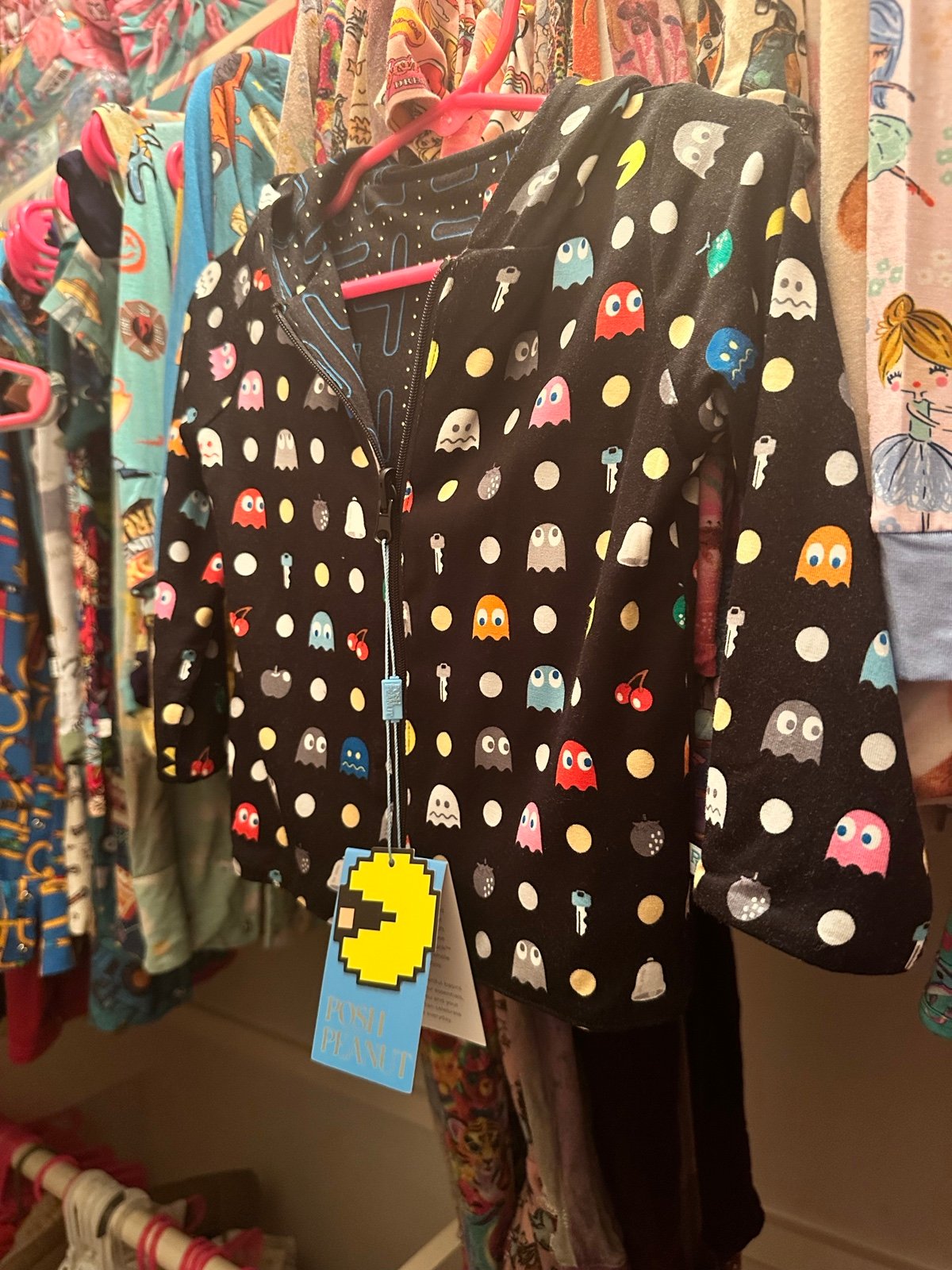 Posh peanut pac man reversible jacket