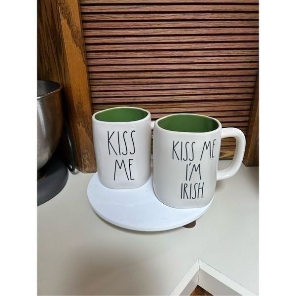 Rae Dunn Kiss Me & Kiss Me I’m Irish Mugs