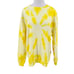 La Detresse Revolve Womens Yellow Tie Dye Pullover Sweatshirt Size Small S