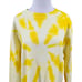 La Detresse Revolve Womens Yellow Tie Dye Pullover Sweatshirt Size Small S