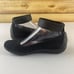 Clarks Medora Nina Womens 6 Black Suede Ankle Strap Ballet Flat Comfort Shoes
