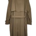 London Fog Trench Coat Mens 44 Tan Removable Tweed Lining Belt Hidden Buttons