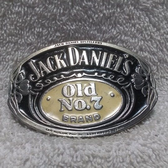 Jack Daniel's Old No. 7 Brand Jack Danial's Distillery Black White Buckle Great