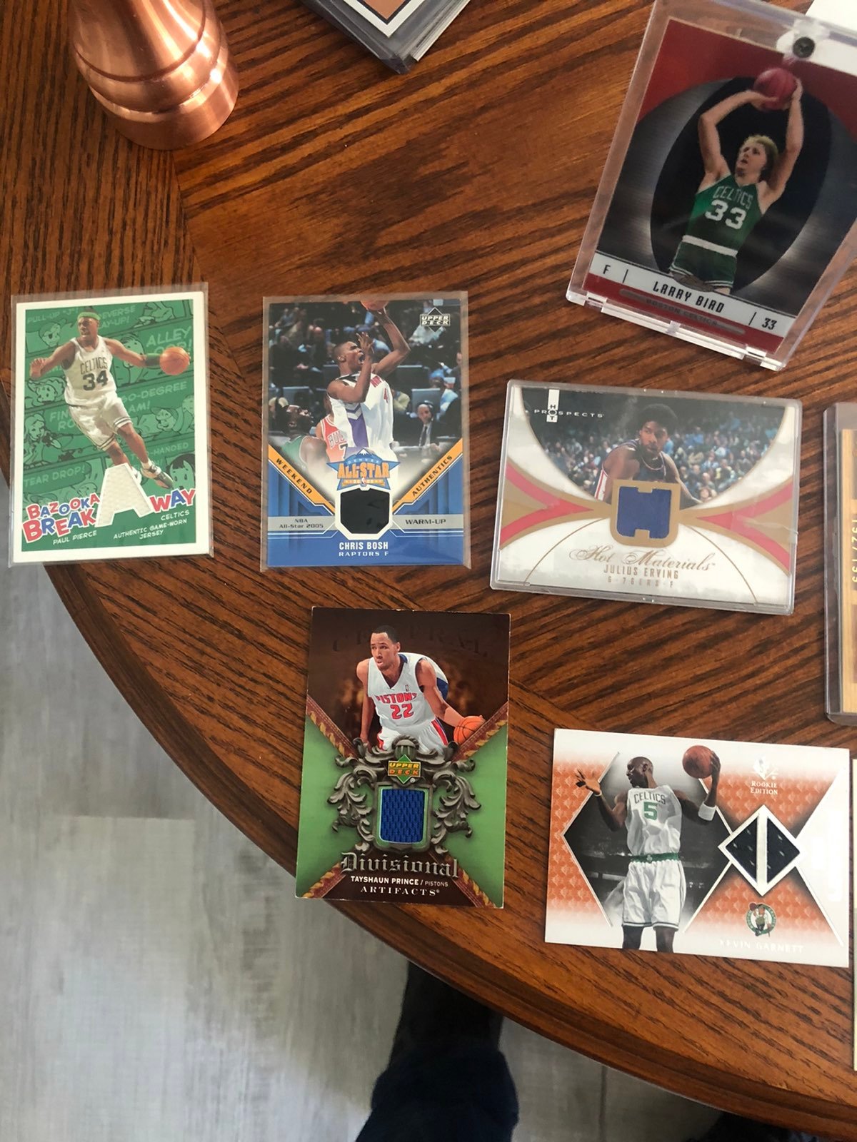 Jersey card and autograph lot