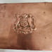 VTG Recuerdo Chile Copper Box with Wood Lining - Republica de Chile - Cigar Box