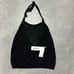 525 AMERICA Crochet Knit Halter Top Backless Tie Back Fauxchet Halter Top