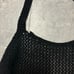 525 AMERICA Crochet Knit Halter Top Backless Tie Back Fauxchet Halter Top
