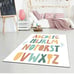 ABC Alphabet Rug,3d printed rug, Rug for playroom,gift for kids