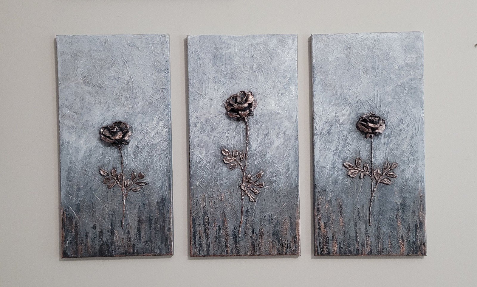 Triple sets painting. Wall decor (20x10 inch) x3