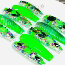 XXL -MED - FORTRESS - Gel Press on Nails
