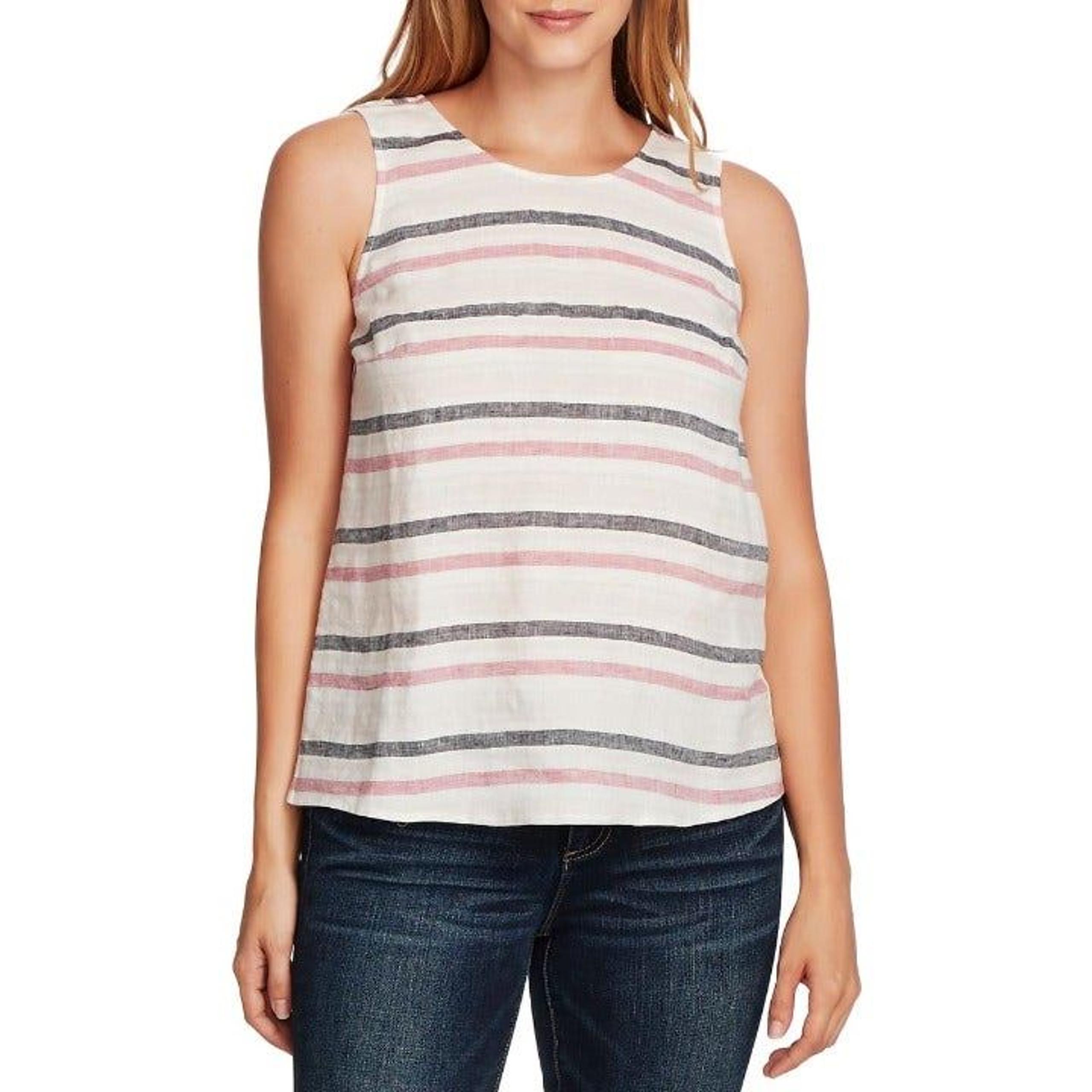 Vince Camuto Canyon Stripe Linen Tank