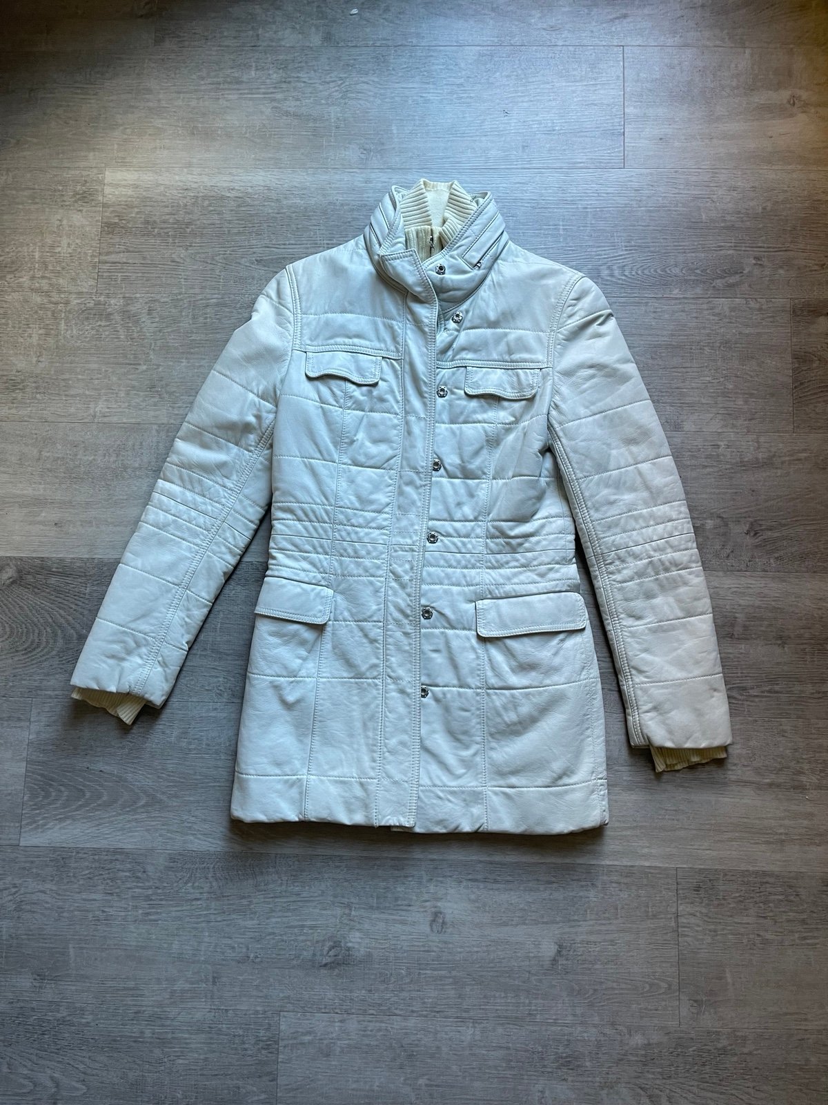 Elie Tahari Leather Jacket size S