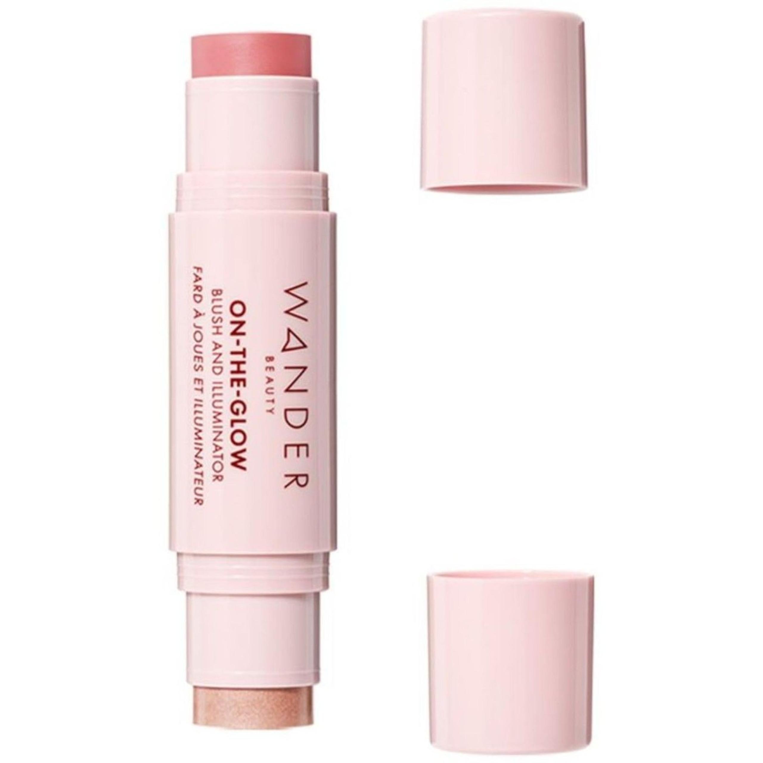 On-The-Glow Blush and Illuminator (Coral Rose & Nude Glow) - Wander Beauty