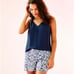 NWT! Lilly Pulitzer Kelly Stretch short bright navy pineapple party SIZE 2!