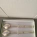 Boxed set of 2 new Silver Chopsticks & Spoons.