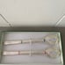 Boxed set of 2 new Silver Chopsticks & Spoons.