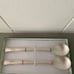 Boxed set of 2 new Silver Chopsticks & Spoons.