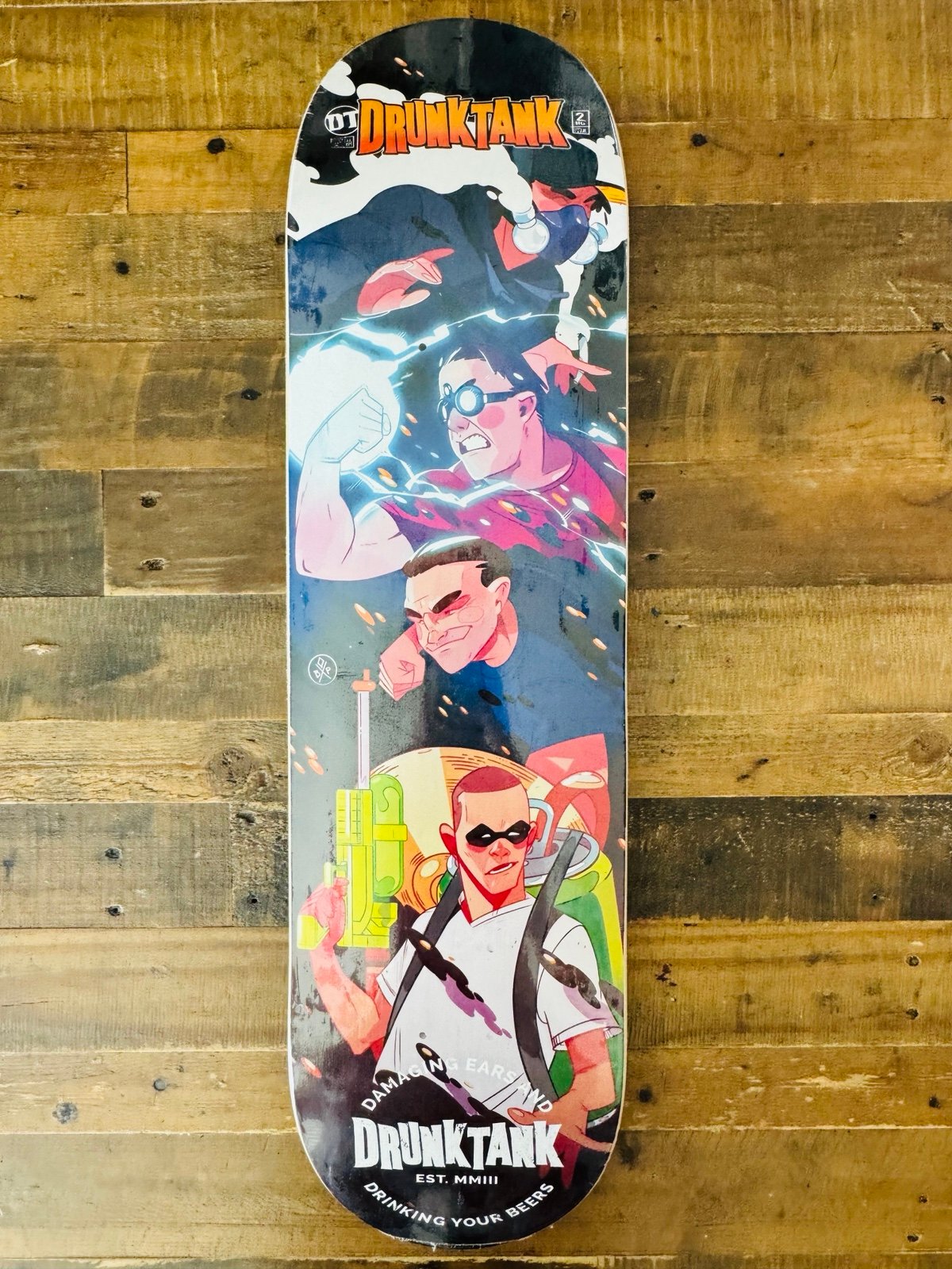 DRUNKTANK Return Of The Infamous Four Skateboard Deck nofx rancid misfits Punk