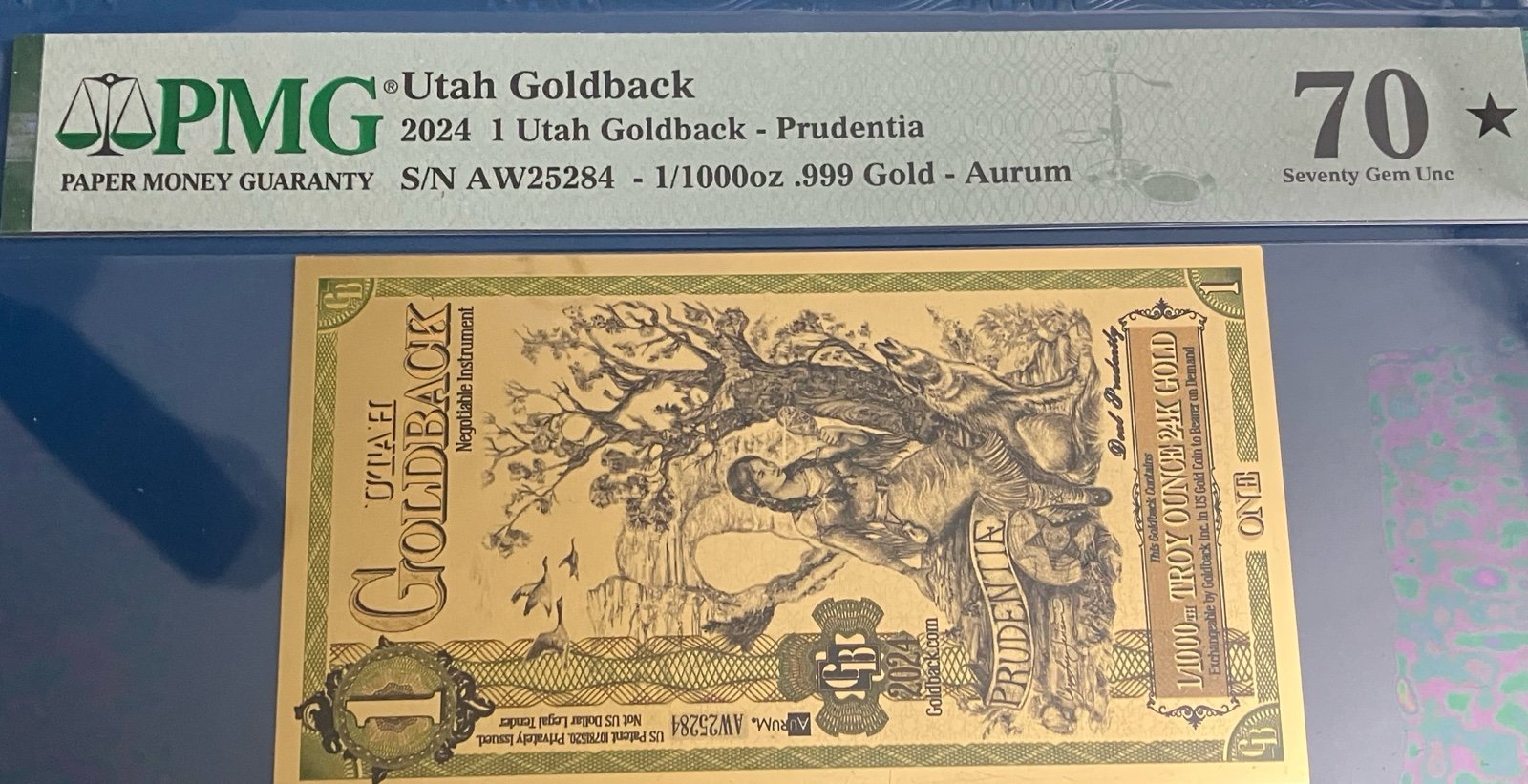 2024 1 Utah Goldback