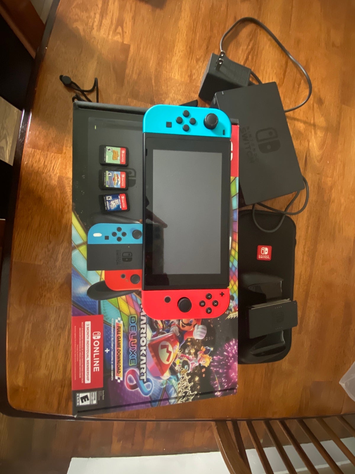 Nintendo Switch Mario Kart 8 Deluxe Bundle, with 3 games
