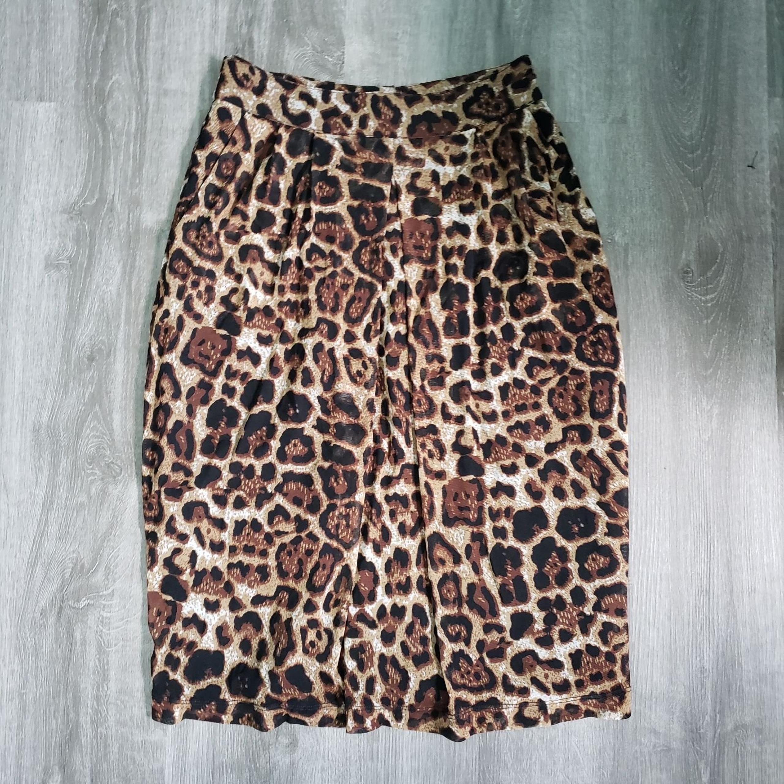 Newport News Women Animal Print Skirt 2