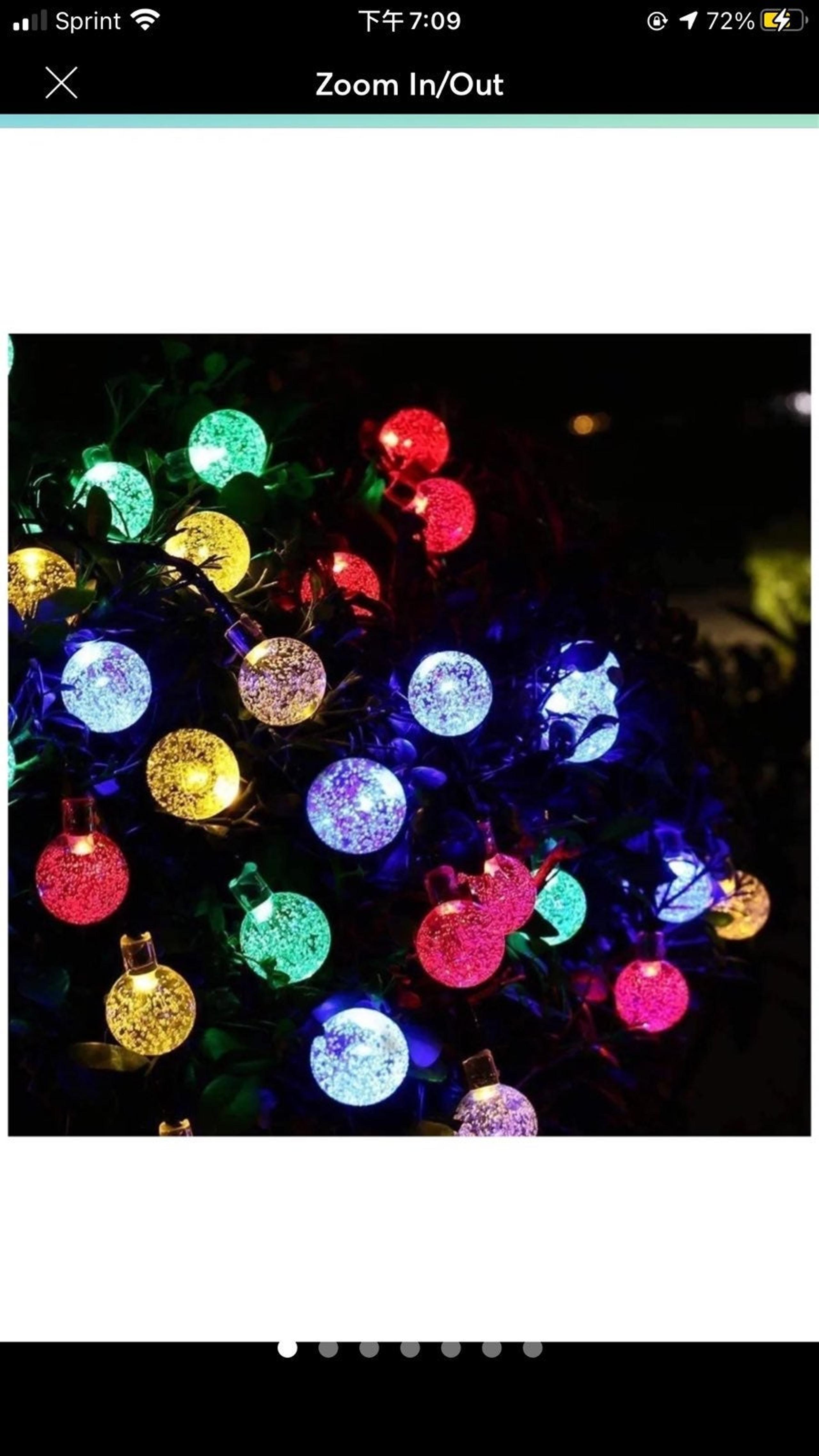 50 LED 24ft 8 Modes outside Solar Light