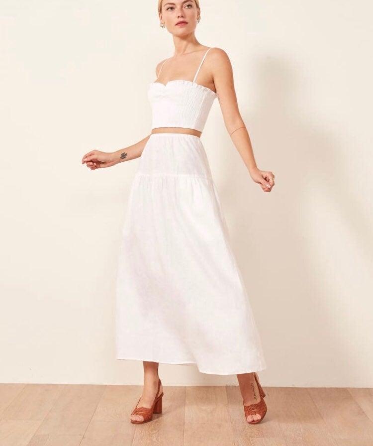 Reformation Kitty Two Piece Skirt Set