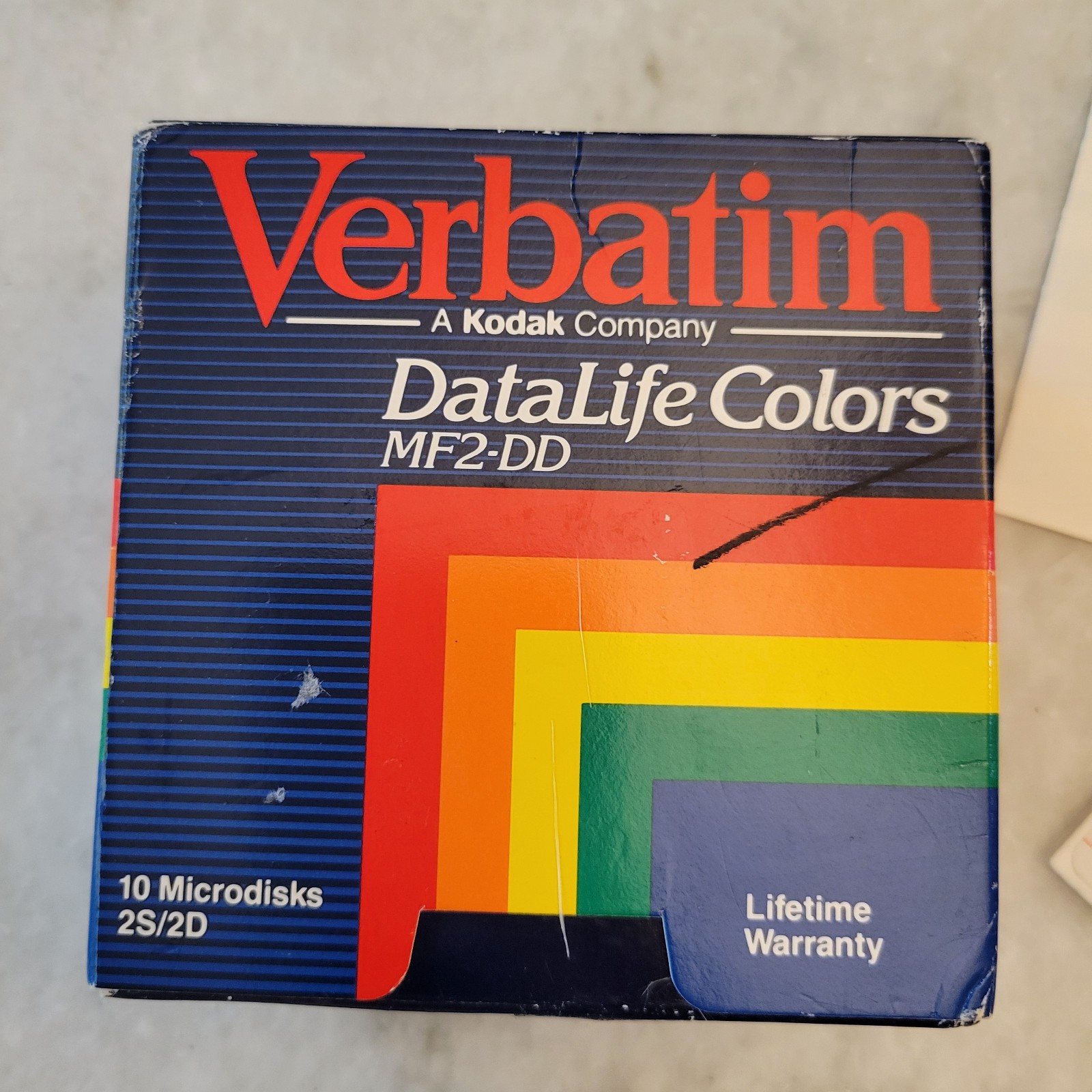 NEW Verbatim Data Life Colors 3.5 720KB Floppy Disks MF2-DD Vtg