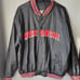 [VINTAGE] Wisconsin Badgers Satin Snap Button Varsity Bomber Jacket Men's Large