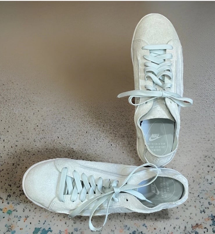 Women’s Nike BLAZER LOW DECON 'GHOST AQUA' Leather Sneakers Size 9