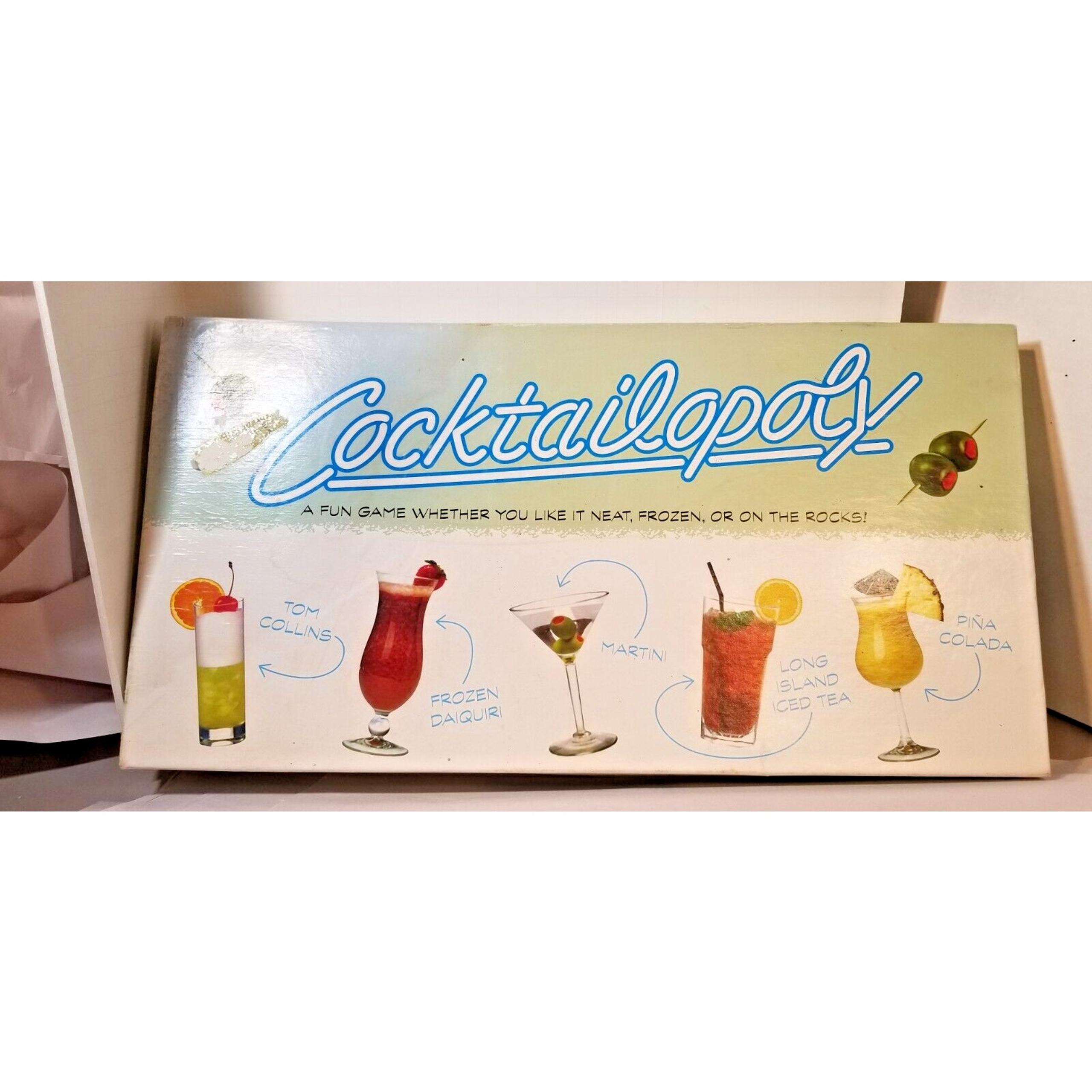 Cocktailopoly Cocktail Themed Monopoly Board Game Late For The Sky NEW Sealed